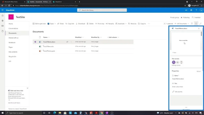 SharePoint-dokumentbibliotek |  Tutorial for begyndere