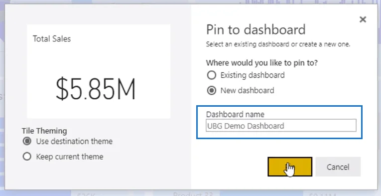 Oprettelse af dashboards og apps i LuckyTemplates Service