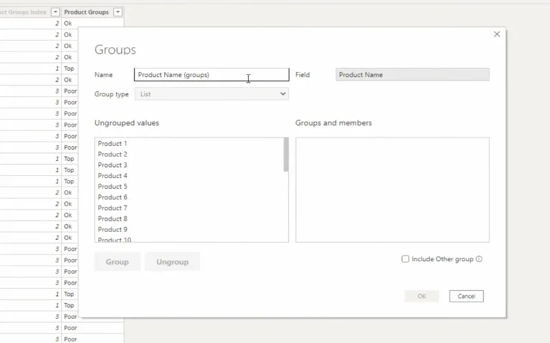 LuckyTemplates Dimensioner og grupper til filtrering af tabeller i rapporter