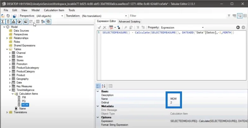 Brug tabeleditor til at oprette beregningsgrupper i LuckyTemplates