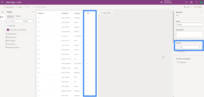 PowerApps-näkymät ja -lomakkeet: Luominen ja mukauttaminen