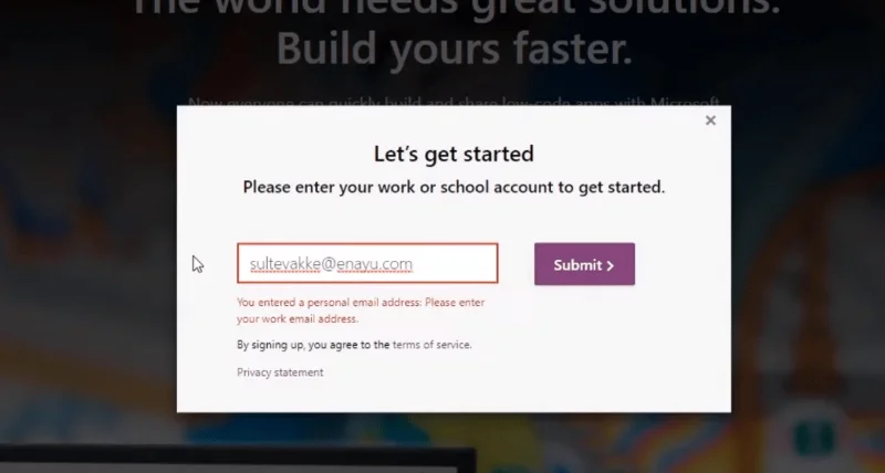 Slik oppretter du en Power Apps-konto |  LuckyTemplates veiledning