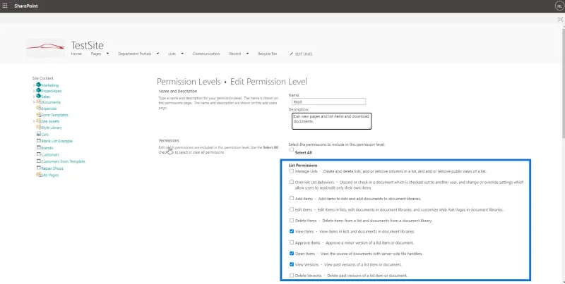 SharePointin vain luku -oikeuden myöntäminen käyttäjille