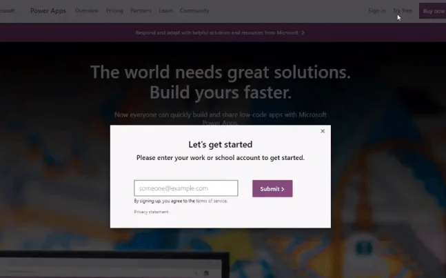 Slik oppretter du en Power Apps-konto |  LuckyTemplates veiledning