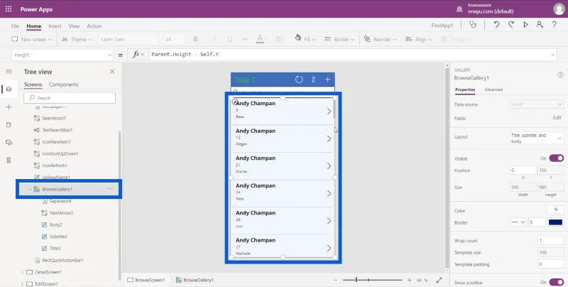 PowerApps-galleriat: Johdanto