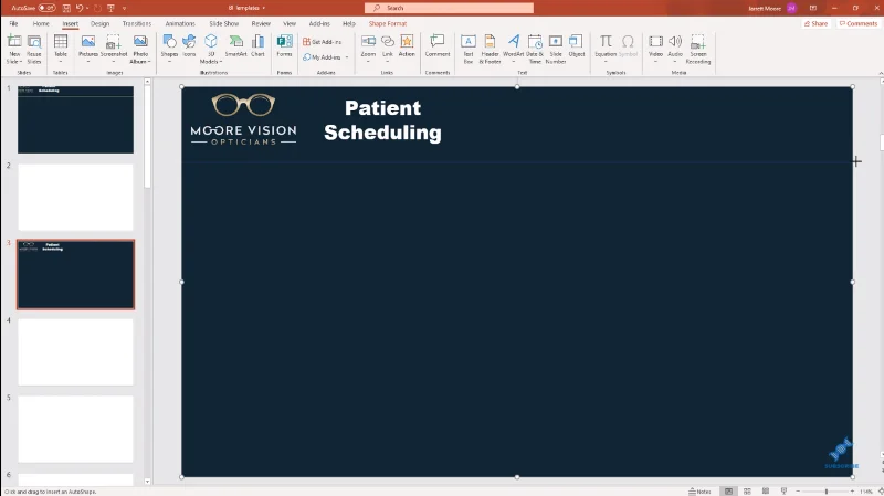 LuckyTemplates bakgrunnsbilde for rapporter som bruker PPT