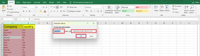 Find uoverensstemmelser i Excel – 5 nemme teknikker forklaret