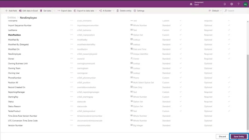 PowerApps-skjema: Legge til og endre felt