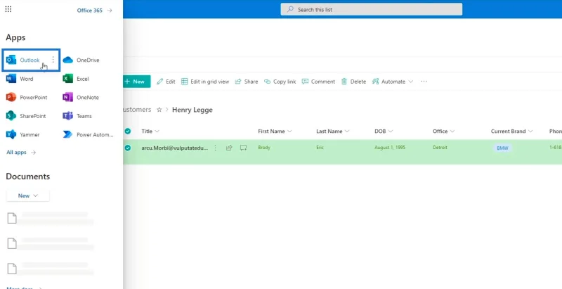 SharePoint List Alerts Opsætning