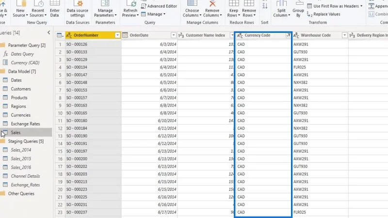 LuckyTemplates Parameters Via Query Editor