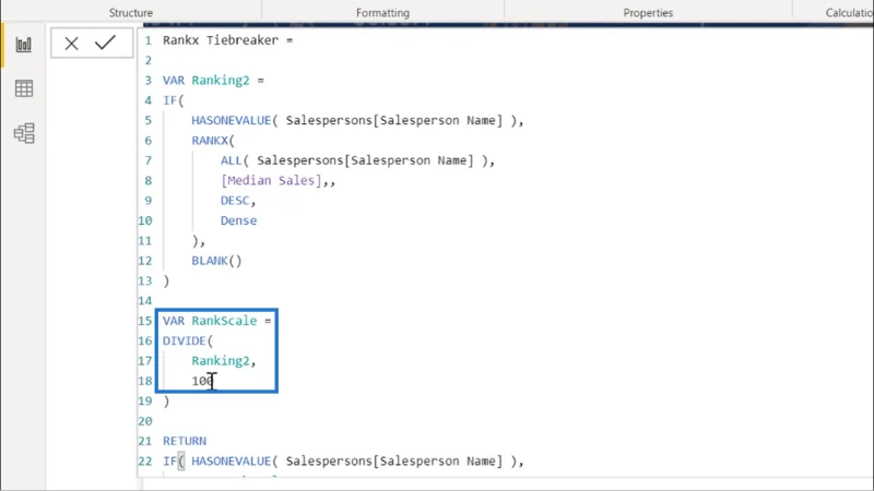 RANKX i LuckyTemplates – Utvikler tilpassede Tiebreakers
