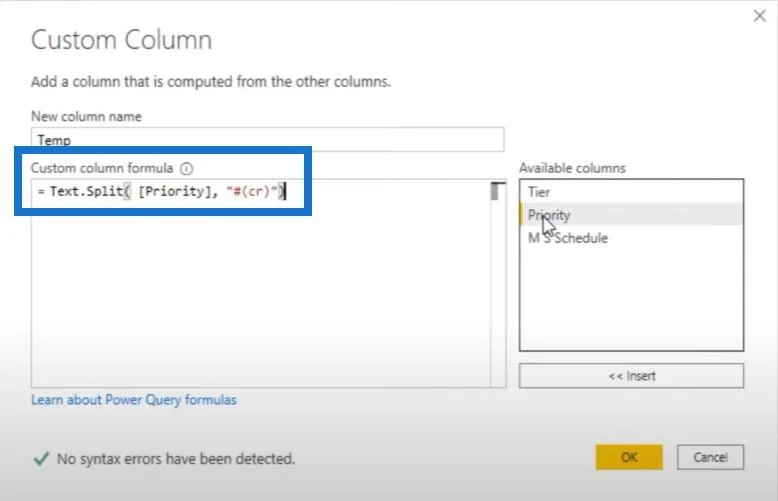 LuckyTemplates Column Split Power Query Tutorial: Hvordan dele flerlinjede Excel-celler i LuckyTemplates