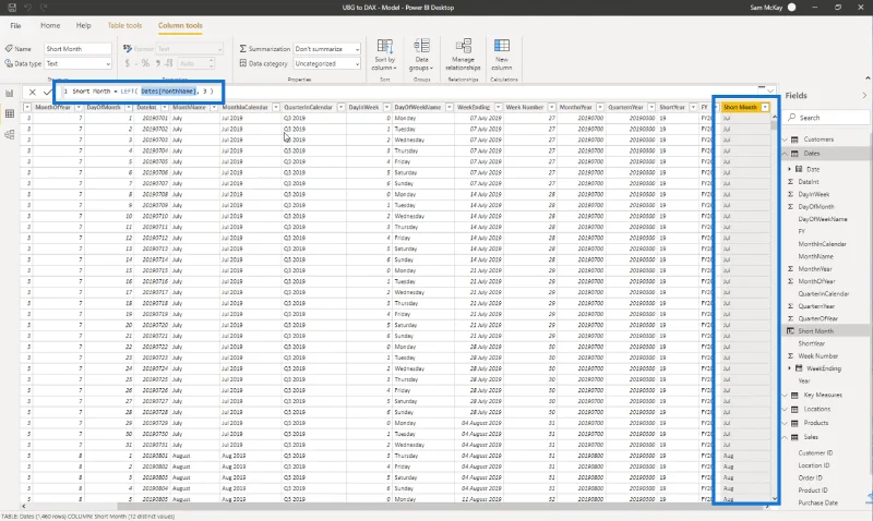 LuckyTemplates og Excel: forskjell i DAX-formler