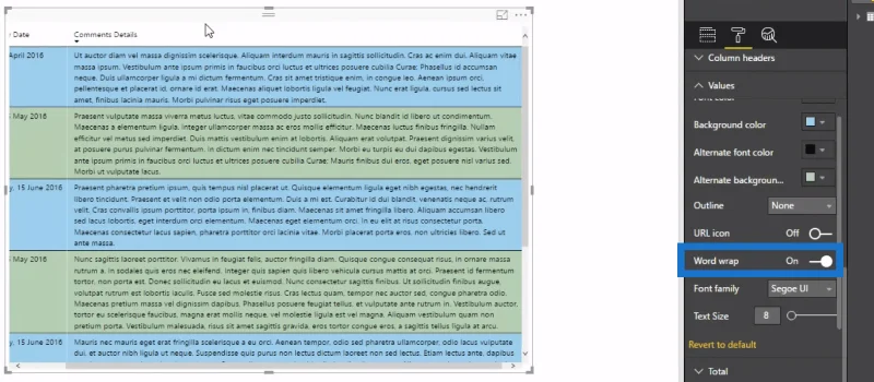 Tietojen visualisointi LuckyTemplatesilla: Lisää kommentteja raportteihisi dynaamisella tavalla