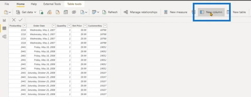 Utvidede tabeller i LuckyTemplates