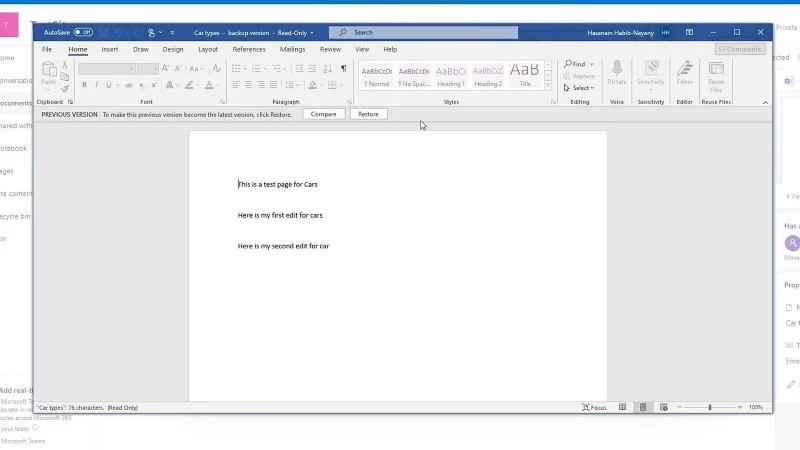 Versiointi SharePoint Document Libraryssa