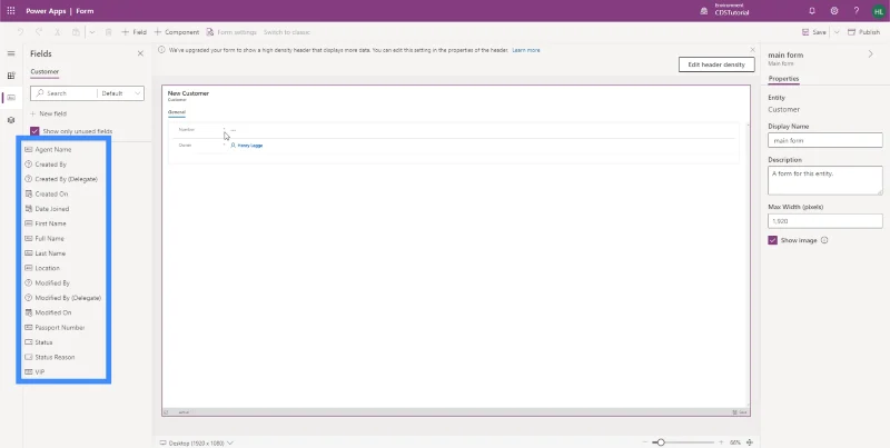 PowerApps-näkymät ja -lomakkeet: Luominen ja mukauttaminen