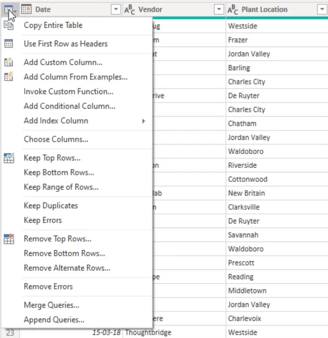 Oversikt over Query Editor-brukergrensesnittet i LuckyTemplates