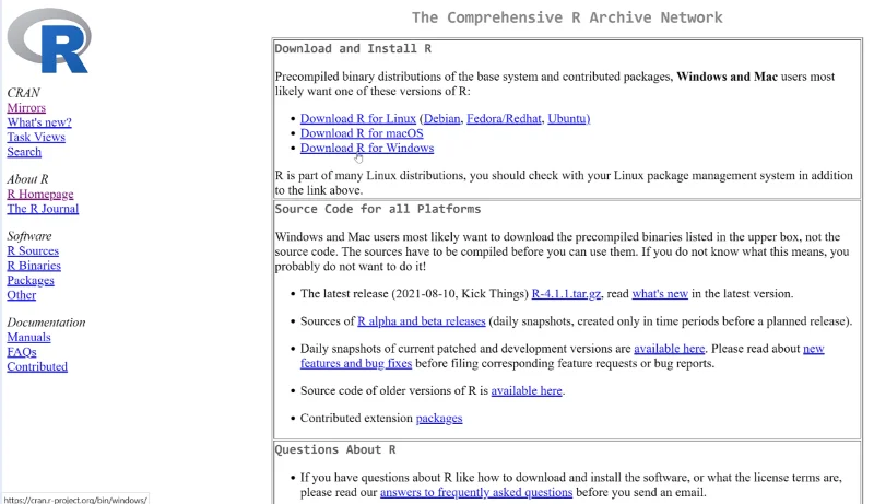 Installer R LuckyTemplates: Downloader R And RStudio