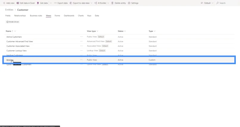 PowerApps-näkymät ja -lomakkeet: Luominen ja mukauttaminen