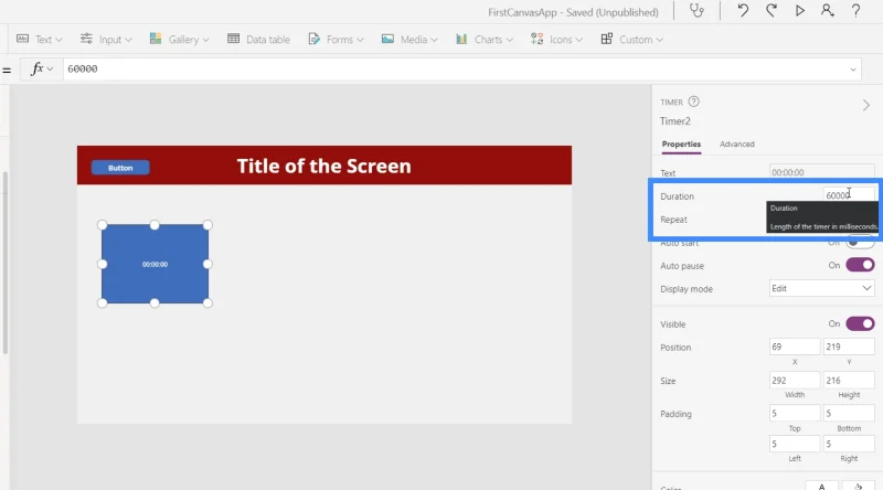 Bemeneti elemek és használatuk a Power Apps-ben