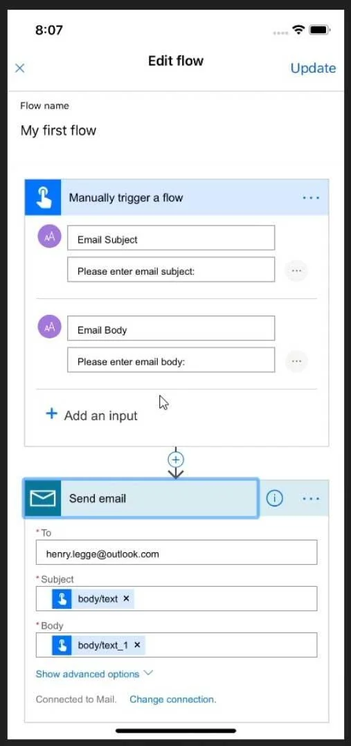 Power Automate -mobiilisovellus |  Virtaa puhelimessasi