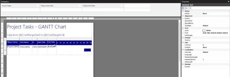 Luo Gantt-kaavio LuckyTemplates Report Builderissa