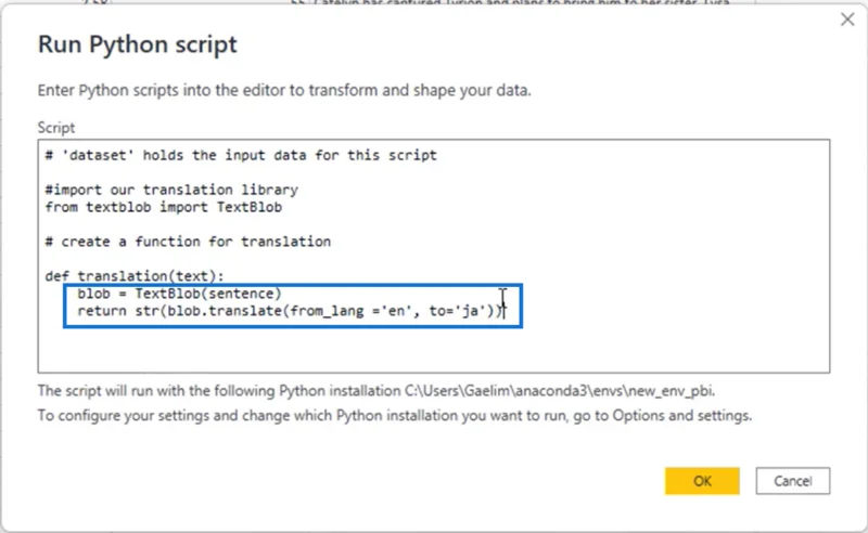 LuckyTemplates Python Tutorial: Sådan oversætter du tekster