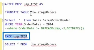 Tallennetut menettelyt SQL:ssä |  Yleiskatsaus