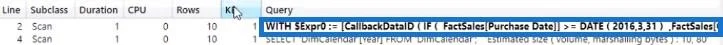 Suorituskykyongelma DAX Studiossa: CallBackDataID