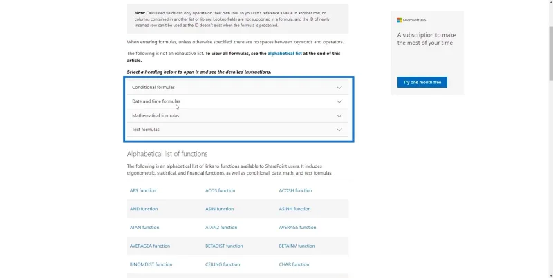 Beregnede kolonner i SharePoint |  Et overblikk