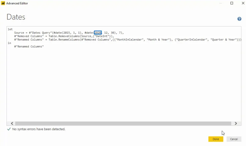Bruk av tiltak og visualiseringer i LuckyTemplates