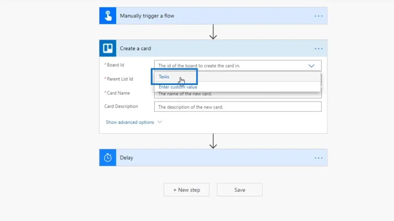 Arbeidsflytinnganger i Microsoft Power Automate