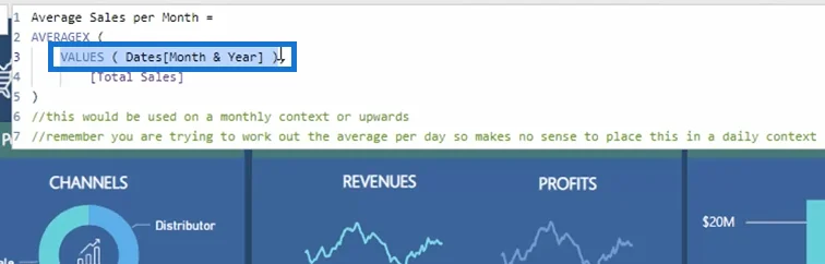 Iterointifunktioiden SUMX ja AVERAGEX käyttäminen LuckyTemplatesissa