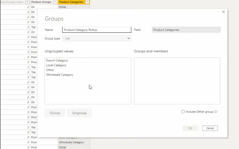 LuckyTemplates Dimensioner og grupper til filtrering af tabeller i rapporter