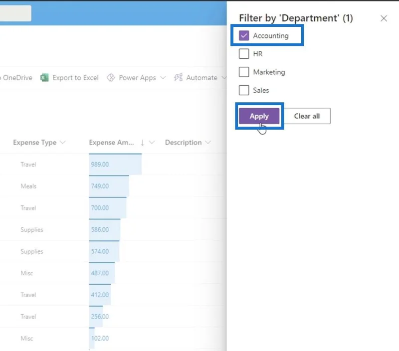 MS SharePoint-visninger |  Opprette og lagre
