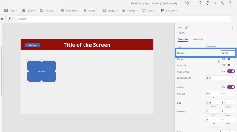 Bemeneti elemek és használatuk a Power Apps-ben