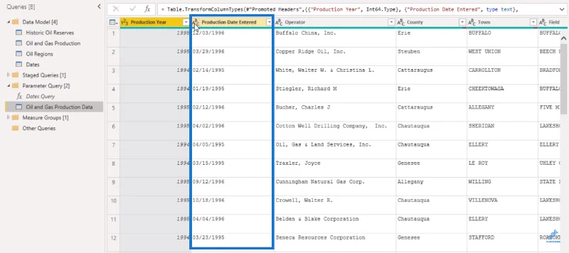 Змініть формати дати за допомогою редактора Power Query