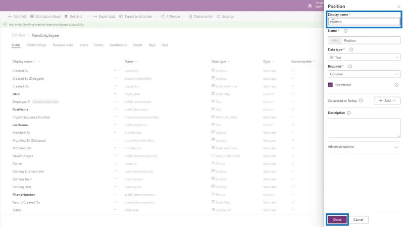 Common Data Service Entity Creation – LuckyTemplates
