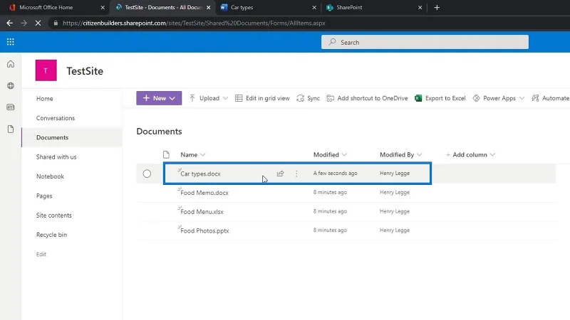 SharePoint-dokumentbibliotek |  Tutorial for begyndere