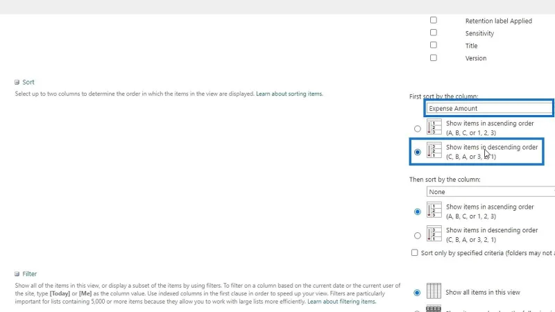 MS SharePoint-visninger |  Opprette og lagre