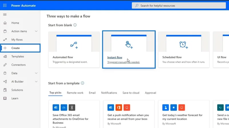 Arbeidsflytinnganger i Microsoft Power Automate