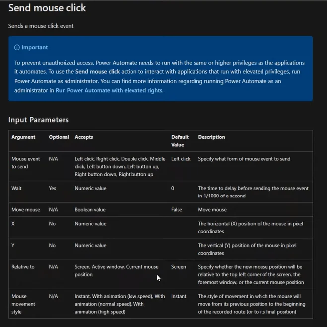 Power Automate Desktop: Slik bruker du Send museklikk-funksjonen