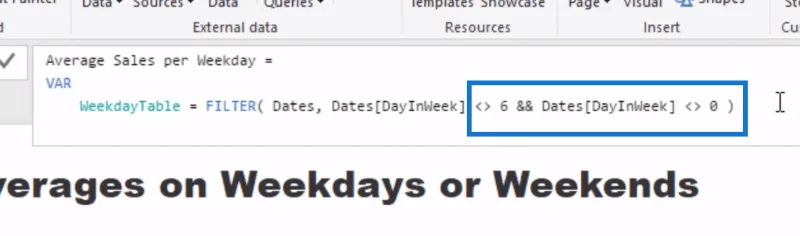 Beregning af gennemsnit i LuckyTemplates: Isolering af resultater på ugedage eller weekender ved hjælp af DAX