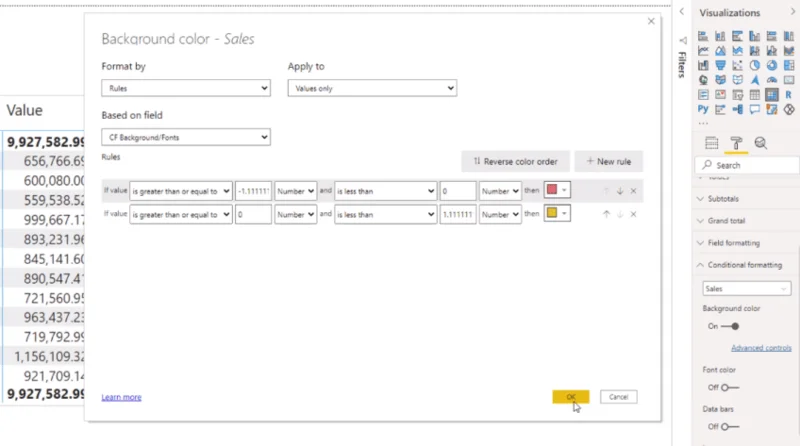 Betinget formatering i beregningsgrupper – LuckyTemplates