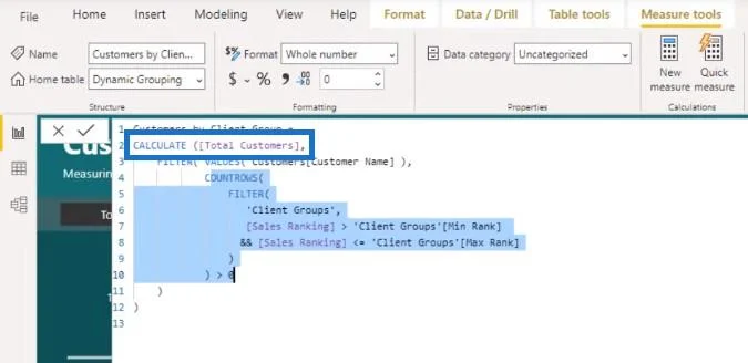 LuckyTemplates-rapport: Dynamisk segmenteringsinnsikt