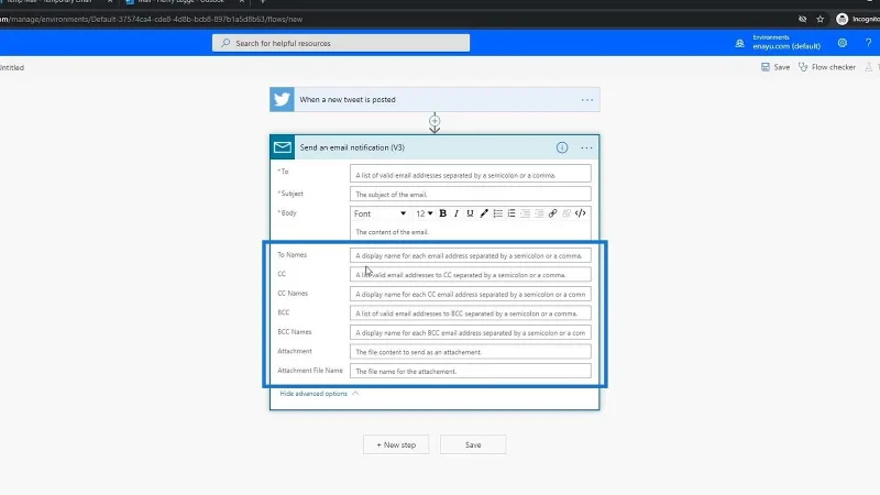 Power Automate Flows luominen tyhjästä