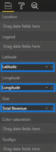 Bruk av tiltak og visualiseringer i LuckyTemplates