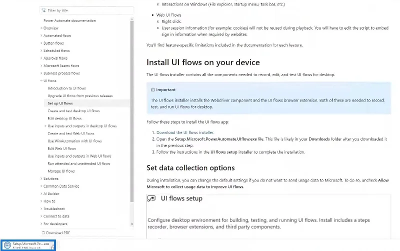 Power Automate UI Flow: Johdanto