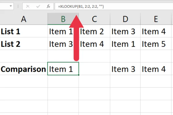 Hvordan sammenligne to kolonner i Excel ved hjelp av VLOOKUP
